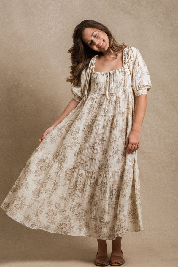 Harmony Dress - Cream Floral