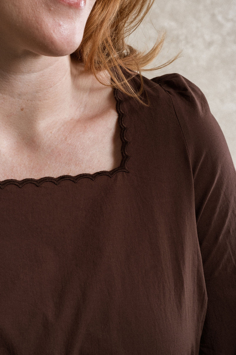 Evanston Blouse - Brown