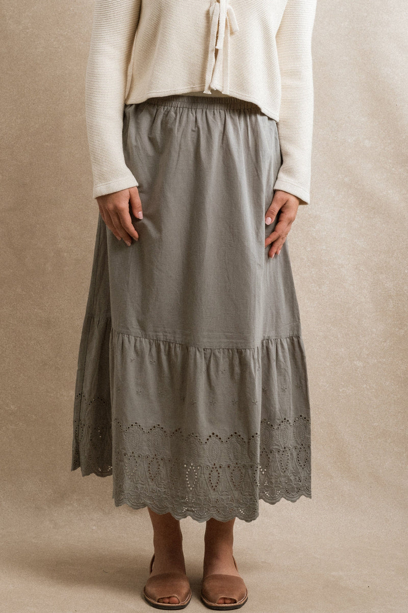 Delphi Skirt - Dusty Blue