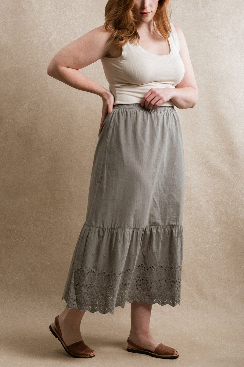 Delphi Skirt - Dusty Blue