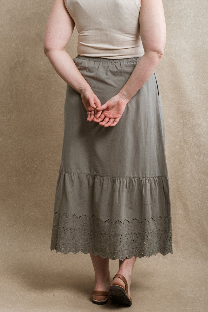 Delphi Skirt - Dusty Blue