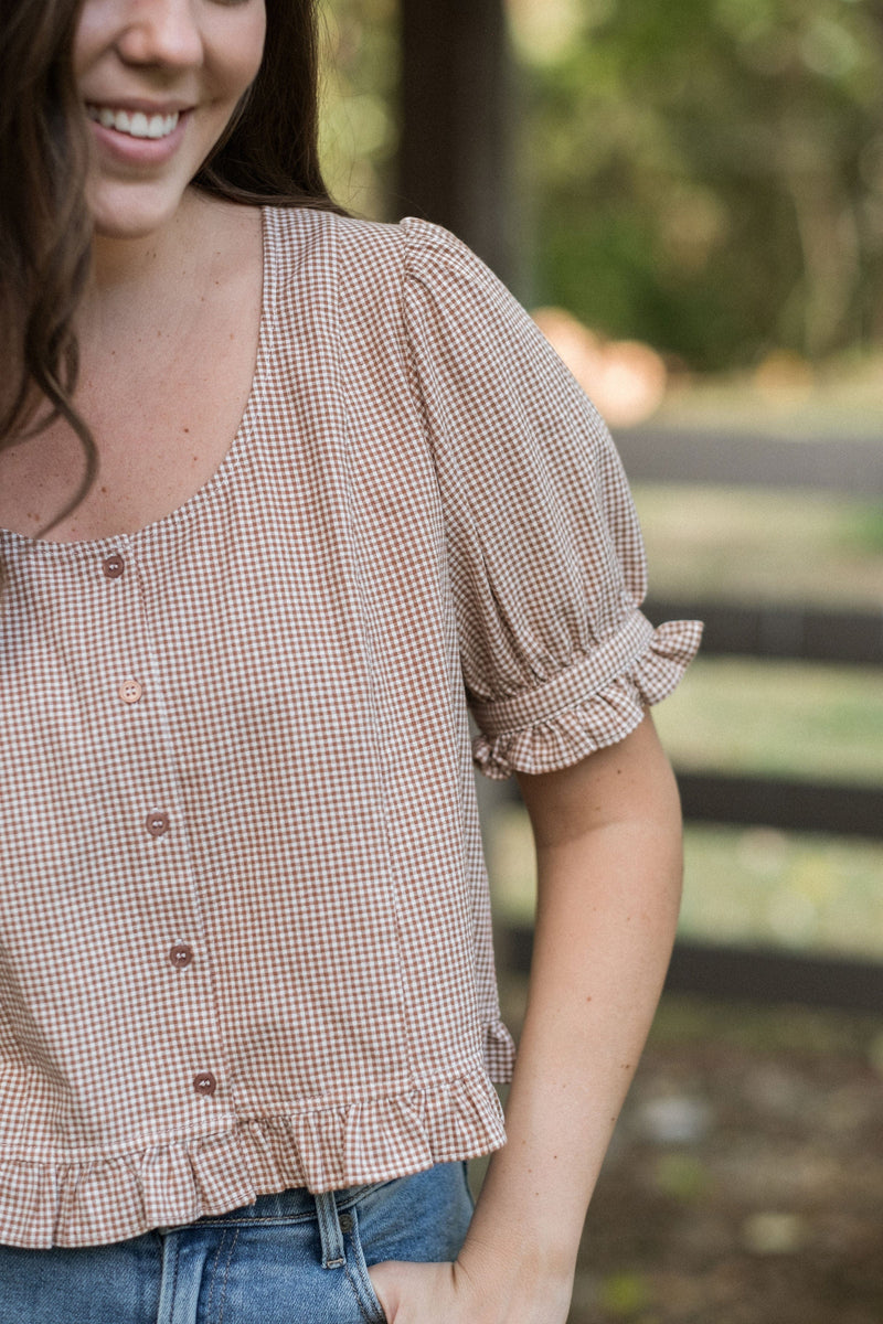 Leland Top - Gingham