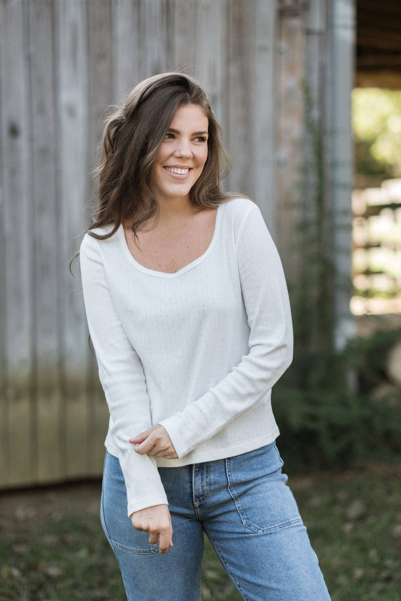 Covington Top - White