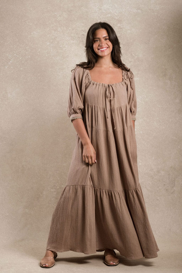 Harmony Dress - Brown