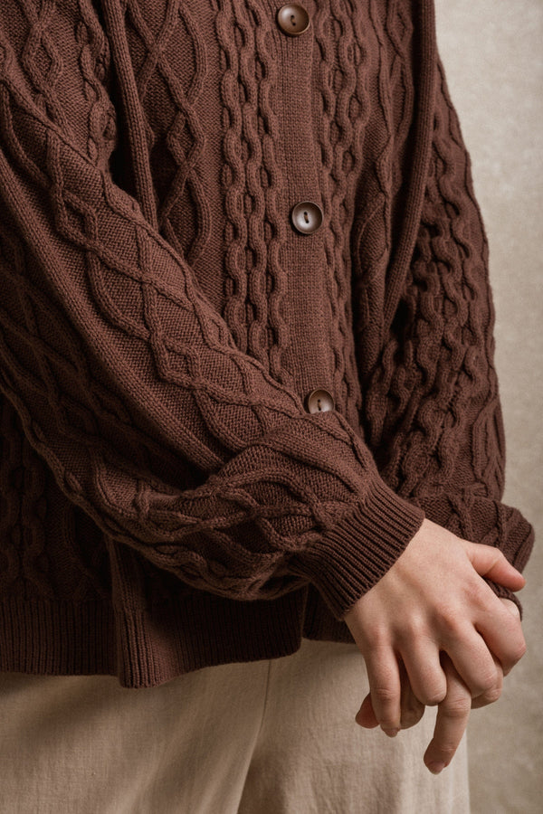 Hazel Cardigan - Brown