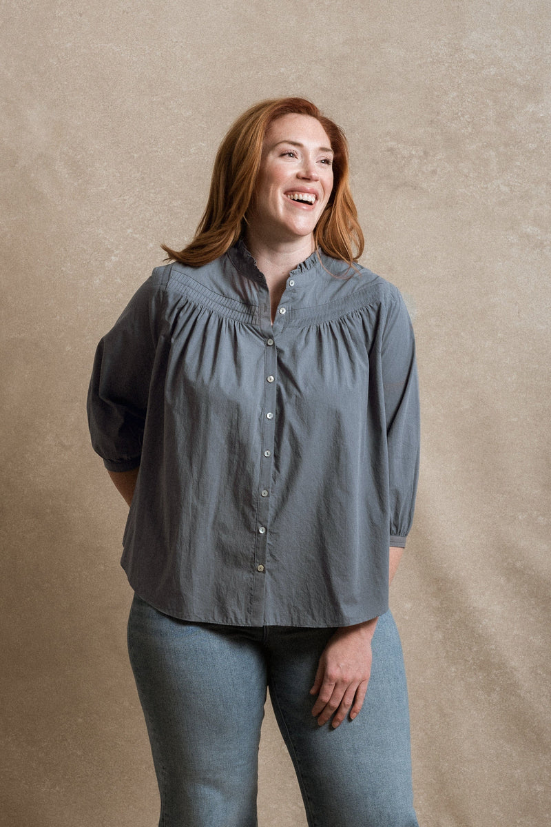 Blakely Top - Dusty Blue