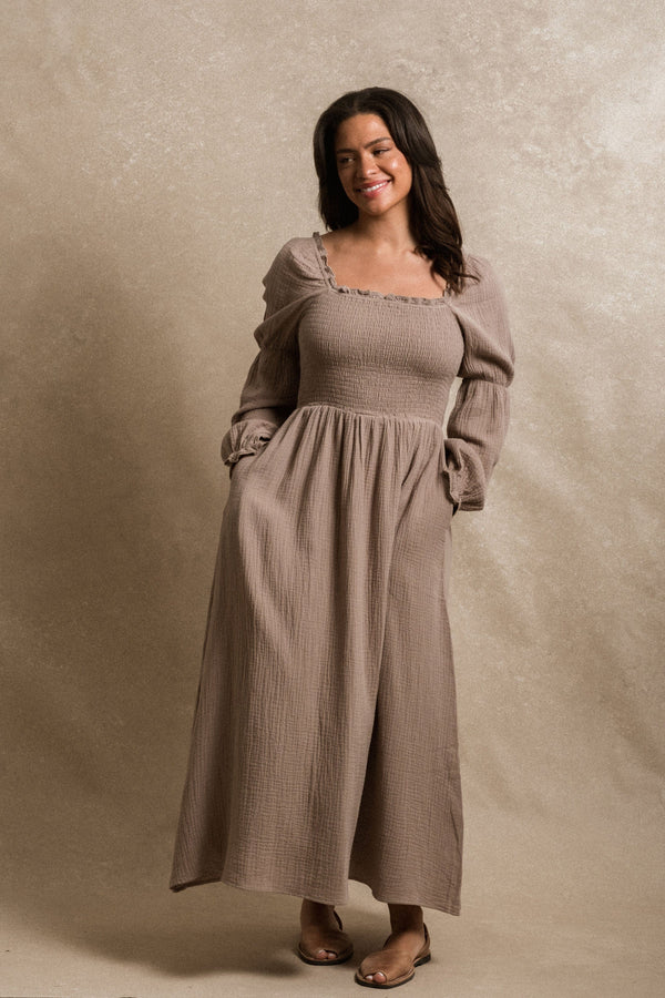 Marlow Dress - Taupe