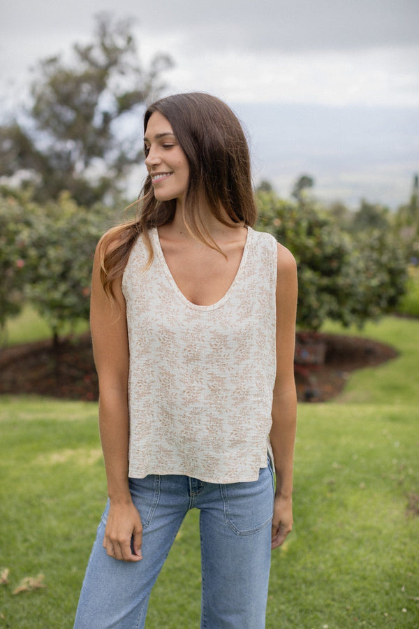 Medina Top - Cream Floral