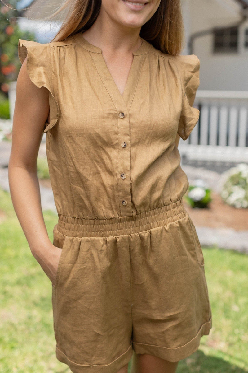 Lorelai Romper - Ochre