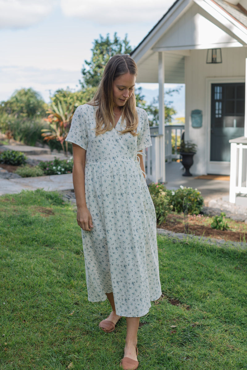 Fall River Dress - Blue Floral