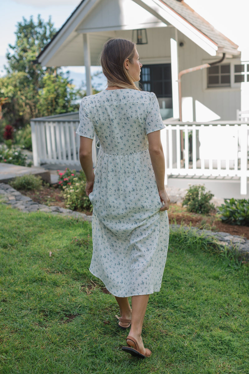 Fall River Dress - Blue Floral