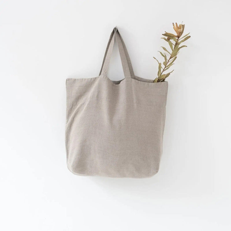 Library Linen Tote - Natural