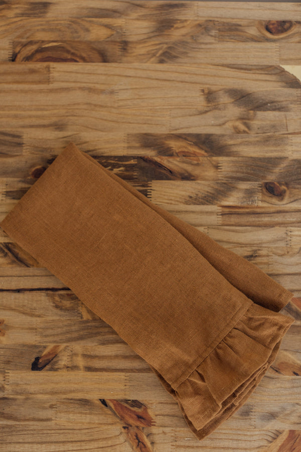 Linen Kitchen Towel - Cinnamon