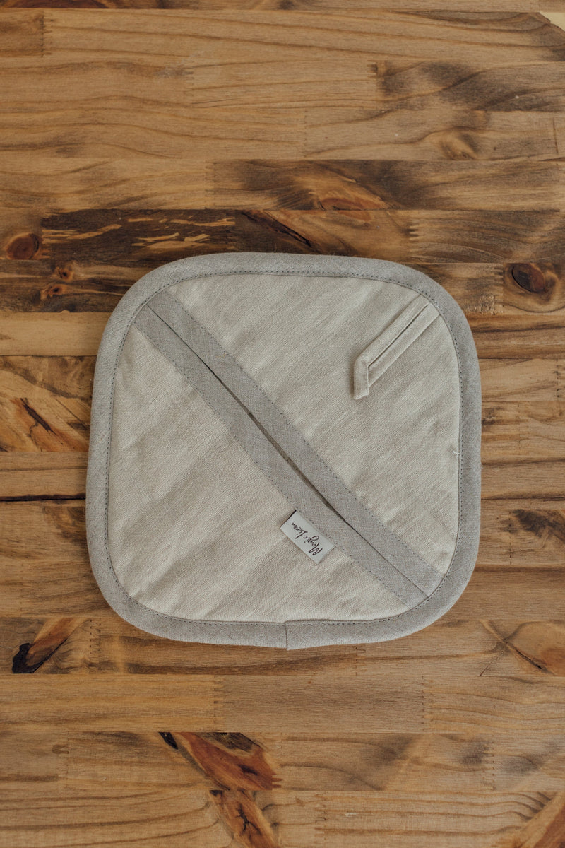 Linen Potholder - Natural